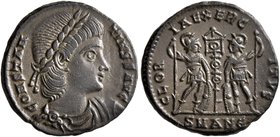 Constantine II, 337-340. Follis (Bronze, 15 mm, 1.65 g, 12 h), Antiochia, 337-347. CONSTANTINVS AVG Laureate, draped and cuirassed bust of Constantine...
