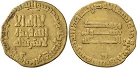 ISLAMIC, 'Abbasid Caliphate. temp. Al-Mansur, AH 136-158 / AD 754-775. Dinar (Gold, 18 mm, 3.85 g, 1 h), without mint name, AH 149 = AD 766/7. SICA II...