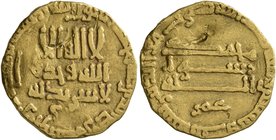 ISLAMIC, 'Abbasid Caliphate. temp. Al-Rashid, AH 170-193 / AD 786-809. Dinar (Gold, 17 mm, 3.54 g, 3 h), citing the governor Umar ibn Ghaylan, Misr, A...
