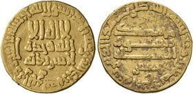 ISLAMIC, 'Abbasid Caliphate. temp. Al-Rashid, AH 170-193 / AD 786-809. Dinar (Gold, 18 mm, 4.19 g, 7 h), citing Ja'far ibn Yahya Barmaki, Misr, AH 184...