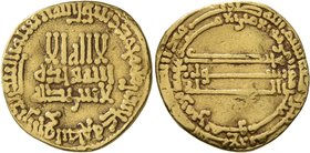 ISLAMIC, 'Abbasid Caliphate. temp. Al-Rashid, AH 170-193 / AD 786-809. Dinar (Gold, 18 mm, 4.09 g, 2 h), citing Amir Al-Amin Muhammad, son of the Cali...