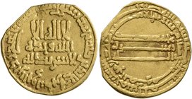 ISLAMIC, 'Abbasid Caliphate. temp. Al-Rashid, AH 170-193 / AD 786-809. Dinar (Gold, 19 mm, 3.84 g, 4 h), citing Amir Al-Amin Muhammad, son of the Cali...