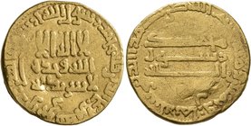 ISLAMIC, 'Abbasid Caliphate. temp. Al-Rashid, AH 170-193 / AD 786-809. Dinar (Gold, 18 mm, 4.17 g, 1 h), without mint name, AH 188 = AD 803/4. Bernard...