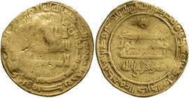 ISLAMIC, 'Abbasid Caliphate. Al-Mutawakkil, AH 232-247 / AD 847-861. Dinar (Gold, 20 mm, 4.06 g, 1 h), citing the caliph al-Mutawakkil, Misr, AH 233 =...