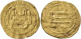 ISLAMIC, 'Abbasid Caliphate. Al-Mutawakkil, AH 232-247 / AD 847-861. Dinar (Gold, 21 mm, 4.01 g, 10 h), citing the caliph al-Mutawakkil and the heir a...