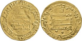 ISLAMIC, 'Abbasid Caliphate. temp. Al-Muqtadir, second reign, AH 296-317 / AD 908-929. Dinar (Gold, 24 mm, 3.90 g, 2 h), citing the caliph al-Muqtadir...
