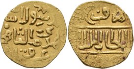 ISLAMIC, Mamluks. al-Nasir Nasir al-Din Faraj, AH 801-808, 808-815 / AD 1399-1405, 1405-1412. Dinar (Gold, 18 mm, 3.41 g, 12 h), al-Qahira, AH 810 = A...