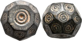 ISLAMIC, Islamic Weights. Circa 10-13th centuries. Weight of 10 Dirhams (Bronze, 19x12x15 mm, 29.57 g), a Seljuk or Beylik coin weight in the form of ...