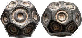 ISLAMIC, Islamic Weights. Circa 10-13th centuries. Weight of 10 Dirhams (Bronze, 16x10x14 mm, 29.33 g), a Seljuk or Beylik coin weight in the form of ...