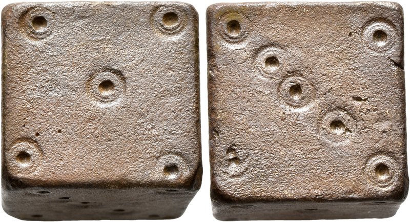 ISLAMIC, Islamic Weights. Circa 10-13th centuries. Weight of 20 Dirhams (Bronze,...