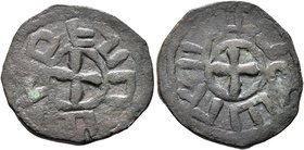 ARMENIA, Cilician Armenia. Baronial. Roupen I, 1080-1095. Pogh (Bronze, 23 mm, 4.64 g). ՌաԻԲԷՆ ('Roupen' in Armenian) Cross. Rev. Ծաղա այ ('servant of...