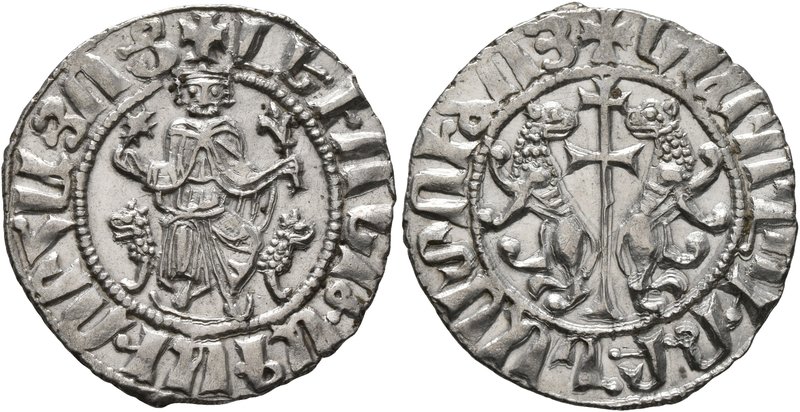 ARMENIA, Cilician Armenia. Royal. Levon I, 1198-1219. Tram (Silver, 22 mm, 2.89 ...