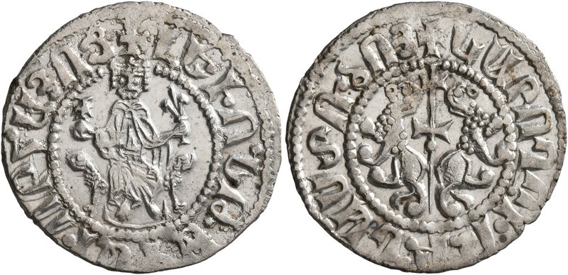 ARMENIA, Cilician Armenia. Royal. Levon I, 1198-1219. Tram (Silver, 22 mm, 3.00 ...