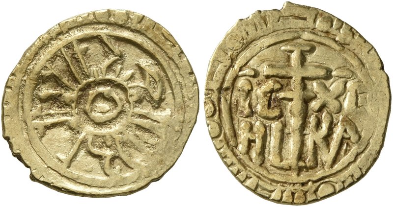 ITALY. Sicilia (Regno). Ruggero II, 1130-1154. Tarì (Gold, 13 mm, 1.16 g), Paler...