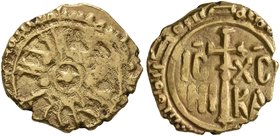 ITALY. Sicilia (Regno). Ruggero II, 1130-1154. Tarì (Gold, 12 mm, 1.41 g), Palermo. Pellet in circle; around circle, 'al-malik Rujjar al-mu‘tazz billa...