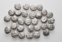 A lot containing 30 silver coins. All: Parion drachms. Fair to good fine. LOT SOLD AS IS, NO RETURNS. 30 coins in lot.