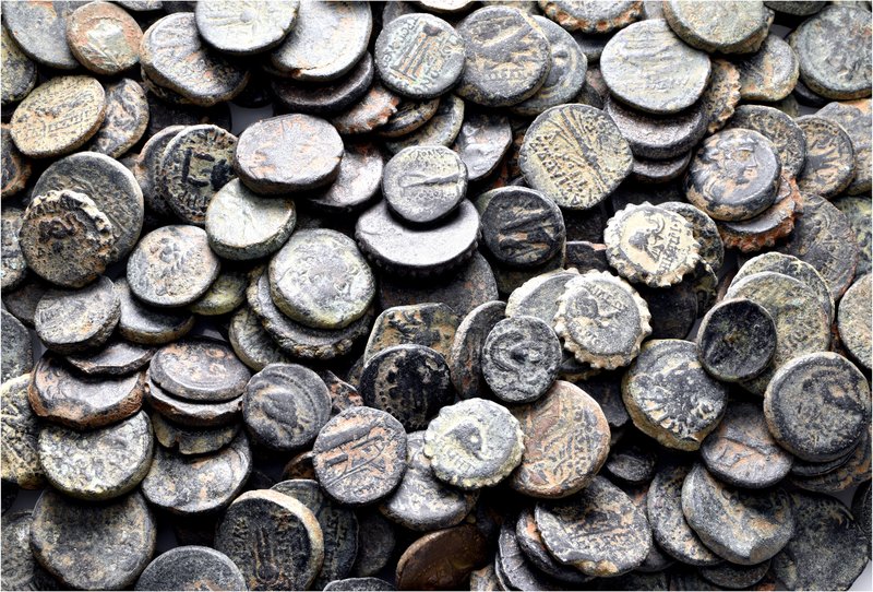 A lot containing 278 bronze coins. All: Greek. Fair to about very fine. LOT SOLD...
