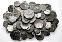 A lot containing 31 silver and 45 bronze coins. Includes: Greek, Roman Provincial, Roman Republican, Roman Imperial, Byzantine and early Medieval. LOT...
