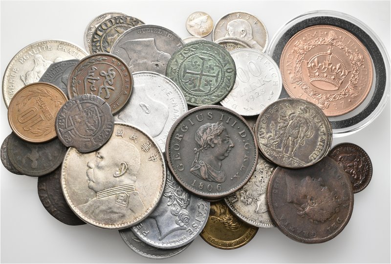 A lot containing 27 silver and 18 bronze coins. All: Modern. About very fine to ...