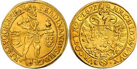 FERDINAND II
2 Ducats, 1622, Wien, 6,85g, Her. 115

EF | EF , RR!