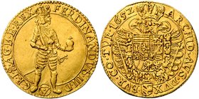 FERDINAND III
1 Ducat, 1652, Wien, 3,43g, Her. 205

EF | EF , RR!