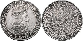 FERDINAND III
1 Thaler, 1641, Breslau, 28,47g, Her. 448

about EF | EF , RR!