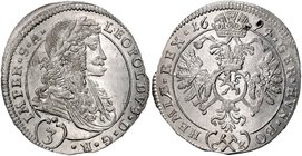 LEOPOLD I
3 Kreuzer, 1694, Kutna Hora, 1,71g, Her. 1679

UNC | UNC