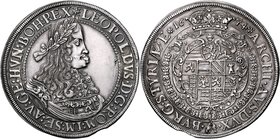 LEOPOLD I
1 Thaler, 1674, Graz, 28,55g, Her. 610

about UNC | about UNC