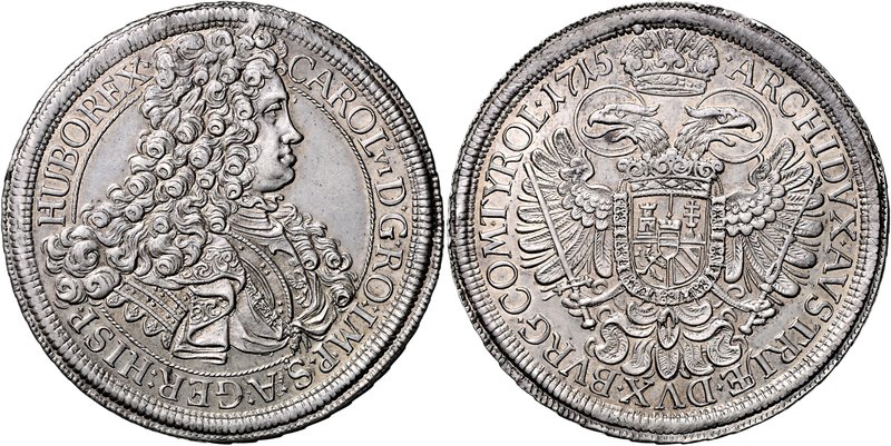 CHARLES VI
1 Thaler, 1715, Wien, 28,5g, Her. 291

about UNC | about UNC