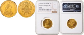 MARIA THERESA
2 Ducats, 1769, H-G, Fr. 541

about UNC | about UNC , NGC MS 62