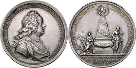 MARIA THERESA
Silver medal Death of Emperor Francis I Stephen, 1765, Wien, 34,74g, A. Wideman, Ag 900/1000, 45 mm, Mont. 1948

EF | EF