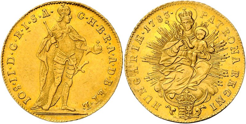 JOSEPH II
1 Ducat, 1783, B, 3,47g, Her. 77

EF | EF