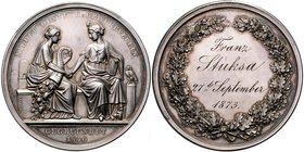 FERDINAND V / I
Silver Medal Trade association of Lower Austria, 1840, 174,55g, Ag 900/1000, 64 mm

about UNC | about UNC