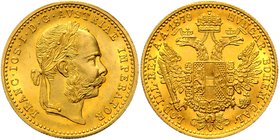 FRANZ JOSEPH I
1 Ducat, 1879, Wien, 3,49g, Früh. 1238

about UNC | UNC