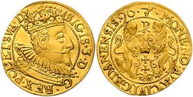 1 Ducat Sigismund III Vasa (1587 - 1632), 1596, Fr. 10

about UNC | about UNC , mírně zvlněný | slightly wavy , R!