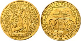 Gold medal (5 Ducats) 1934 Revival of Kremnitz´mining, A. Hám, Au 987/1000 17,44 g, 34 mm, Kremnica , MCH CSR1-MED9

about UNC | about UNC
