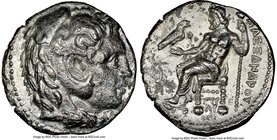 MACEDONIAN KINGDOM. Alexander III the Great (336-323 BC). AR tetradrachm (25mm, 6h). NGC VF. Late lifetime or early posthumous issue of Babylon or Ber...