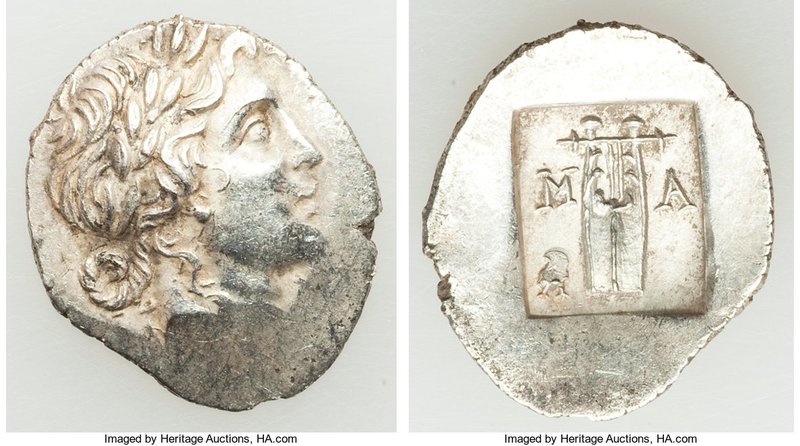 LYCIAN LEAGUE. Masicytes. Ca. 1st century BC. AR hemidrachm (15mm, 1.83 gm, 11h)...