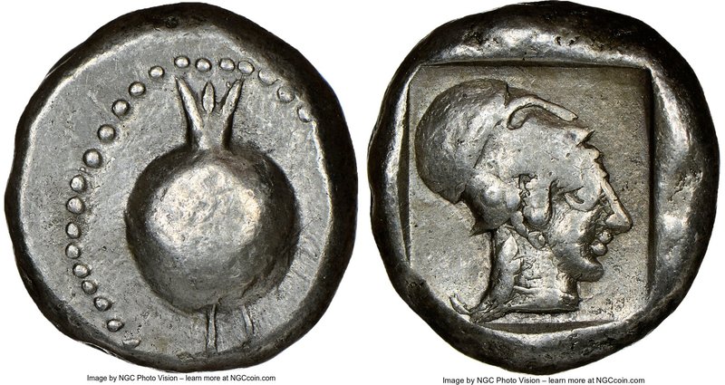 PAMPHYLIA. Side. Ca. 5th century BC. AR stater (18mm, 6h). NGC VF. Ca. 430-400 B...