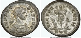 Probus (AD 276-282). BI antoninianus (22mm, 5h). NGC Choice AU, Silvering. Rome, 1st officina. IMP PRO-BVS AVG, radiate, cuirassed bust of Probus righ...