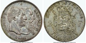 Pair of Certified Assorted Francs NGC, 1) Leopold II 2 Francs 1880 - XF45, KM39 2) Leopold I 5 Francs 1848 - XF45, KM3.2 Sold as is, no returns. 

HID...