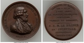 Louis Philippe I copper "Bombardment of Mogador" Medal 1844 AU, 26.2mm. 10.43gm. By Borrel F. Issued for the bombardment of Tangiers and Mogador in 18...
