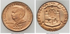 Republic 4-Piece Lot of Uncertified Assorted Mint Errors, 1) Struck on U.S. Cent Flan 25 Sentimos 1971 - AU, KM199. 20.5mm. 3.14gm 2) Struck on U.S. 1...