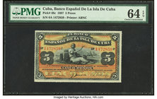 Cuba Banco Espanol De La Isla De Cuba 5 Pesos 15.2.1897 Pick 48c PMG Choice Uncirculated 64 EPQ. 

HID09801242017