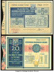 Czechoslovakia Pair of 1933-35 Lotter Tickets About Uncirculated. 

HID09801242017