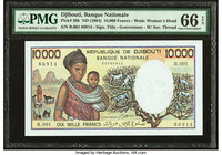 Djibouti Banque Nationale 10,000 Francs ND (1984) Pick 39b PMG Gem Uncirculated 66 EPQ. 

HID09801242017