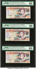 East Caribbean States Central Bank 20 Dollars ND (2012) Pick 53a Three Consecutive Examples PMG Gem Uncirculated 66 EPQ. 

HID09801242017