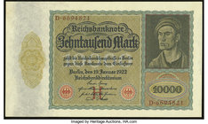 Germany Reichsbanknote 10,000 Mark 1922 Pick 70 About Uncirculated. 

HID09801242017