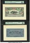 Guatemala Banco de Occidente en Quezaltenango 20 Pesos 188x; ND (1903-20) Pick SA179fp; SA179bp Color Trial Proofs PMG Gem Uncirculated 65 EPQ; Gem Un...