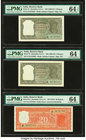 India Reserve Bank of India 2; 20 Rupees ND (1962-67); ND (1972) Pick 31 (2); 61a Three Examples Jhun6.2.5.1; 6.5.1.1A; PMG Choice Uncirculated 64 EPQ...